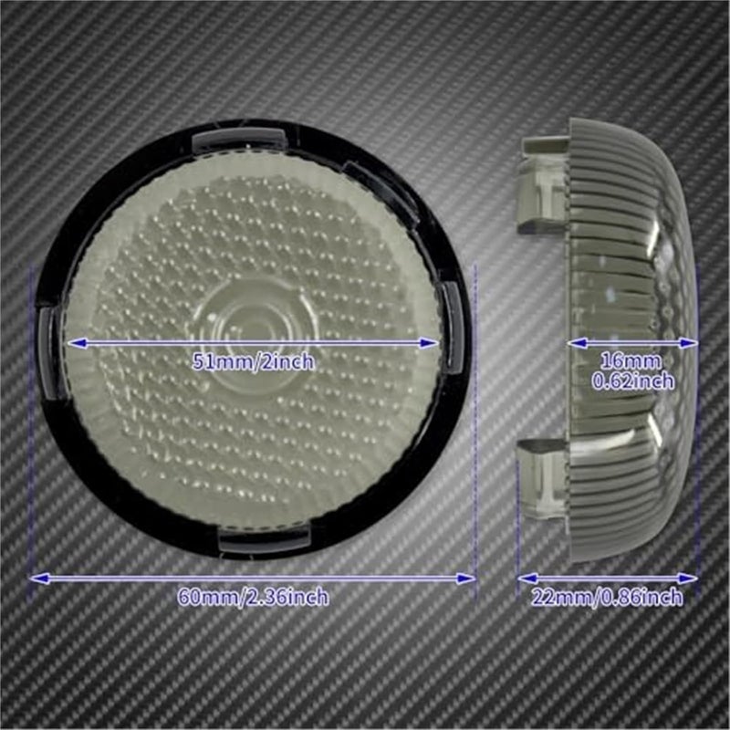 Vuzmode Motorcycle Turn Signal Light Lens Cover - 2PCS - Image 3