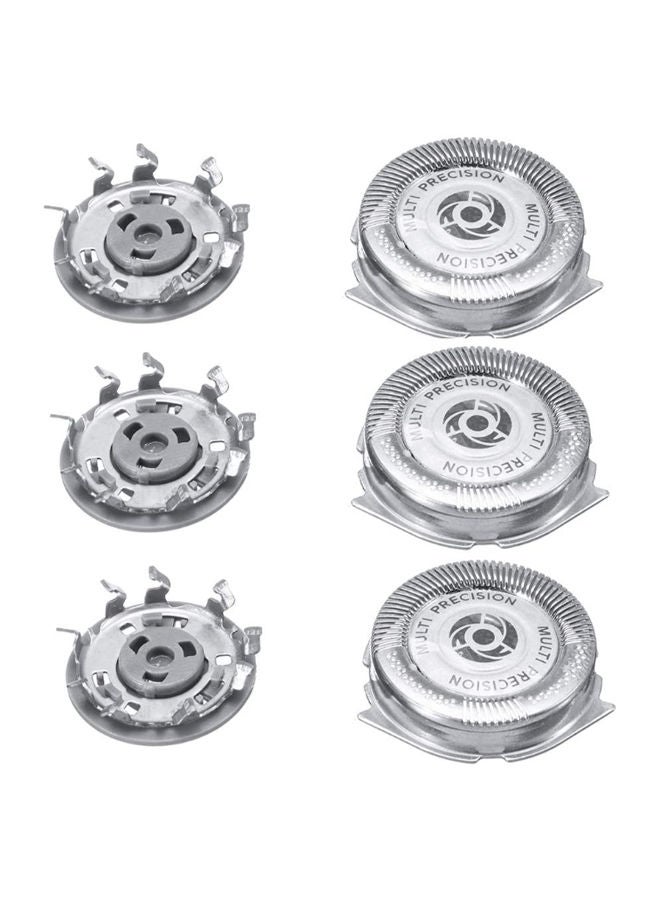 NIBEMINENT 3-Piece Shaver Replacement Cutter Tips For PHILIPS Series 5000 Silver - Image 4