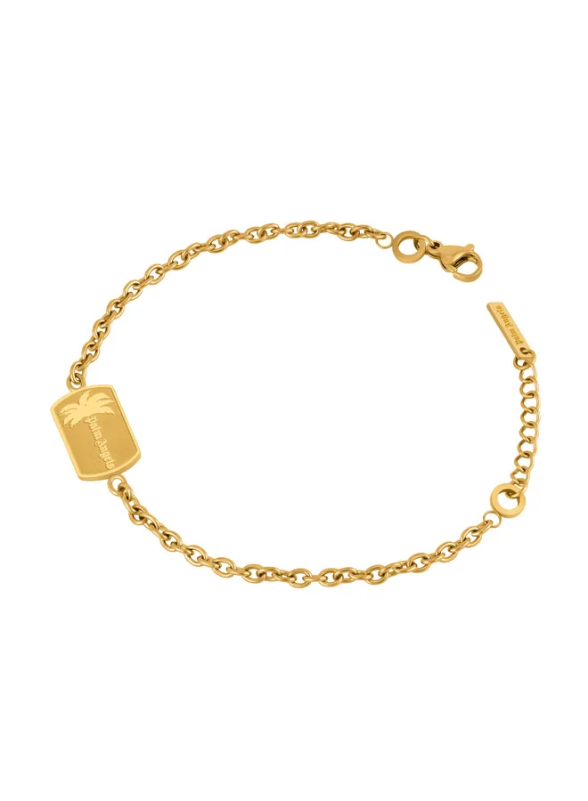 بالم انجلز Marcella Yellow Gold Plated Stainless Steel Chain Bracelet for Women