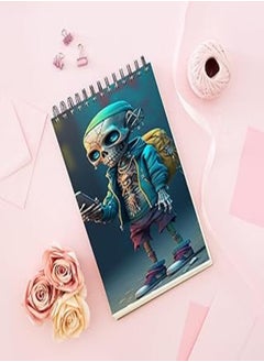Generic Notebook With Trendy design - Cool Skeleton Figurines 