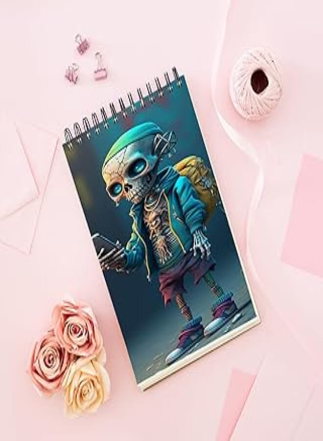 Notebook With Trendy design - Cool Skeleton Figurines
