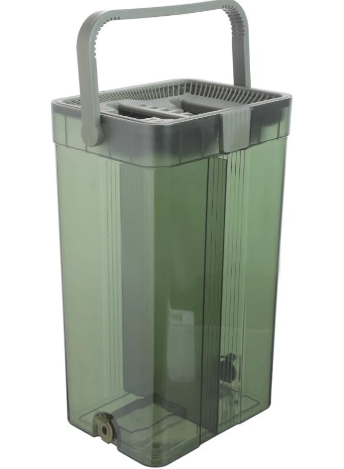 Pure Full Acrylic Mop Bucket  – Double Drain Holes & 2 Spare Parts – 360 Degree Rotation – Durable Clear Design - Image 4