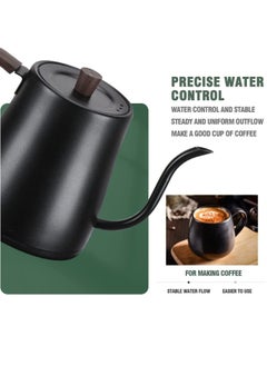 Electric Gooseneck Kettle 0.8L, 304 Stainless Steel Coffee and Tea Pot, Automatic Temperature Control and Constant Temperature, 1000W Quick Heating (Matte Black) - pzsku/Z3AC4267A81A63B6E8949Z/45/_/1725443161/6b29af0f-9dd2-469a-a085-b150726c95ad