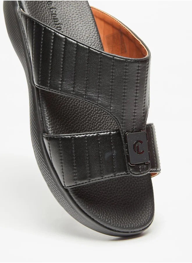Le Confort Men Textured Slip-On Sandals