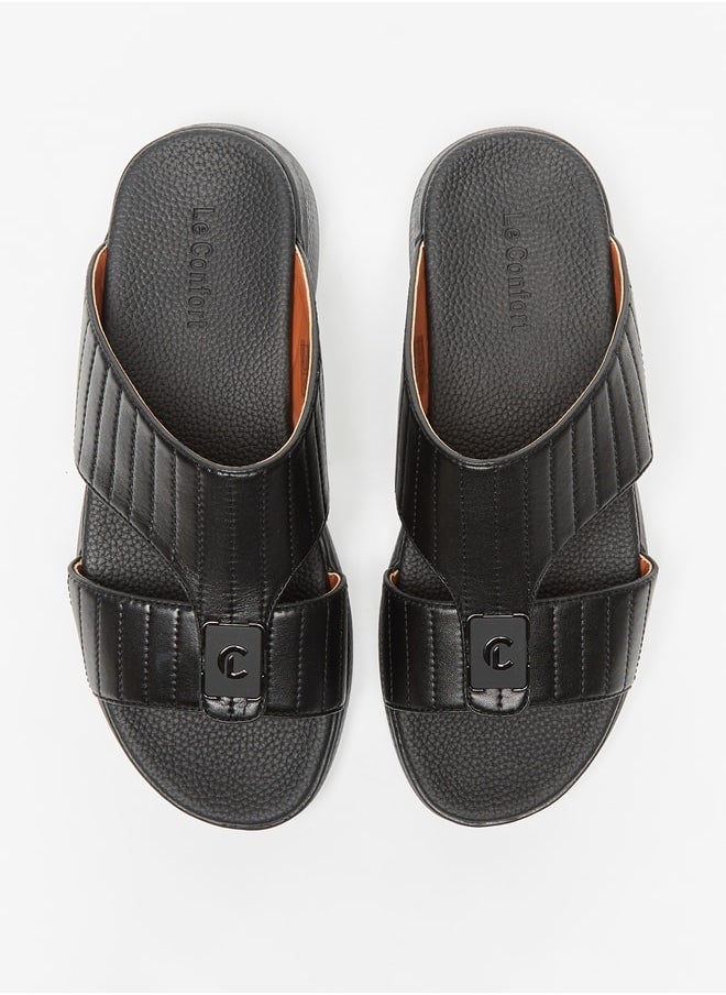 Le Confort Men Textured Slip-On Sandals  - Image 2