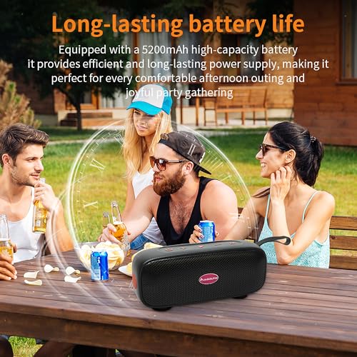 MAGOLFIN Golf Cart Speaker, 40W Dual-Sided 5000mAh Magnetic Bluetooth Speaker for Golf Cart with Premium Sound, IPX7 Waterproof Golf Cart Accessories, Ideal Golf Gifts for Men - Image 4