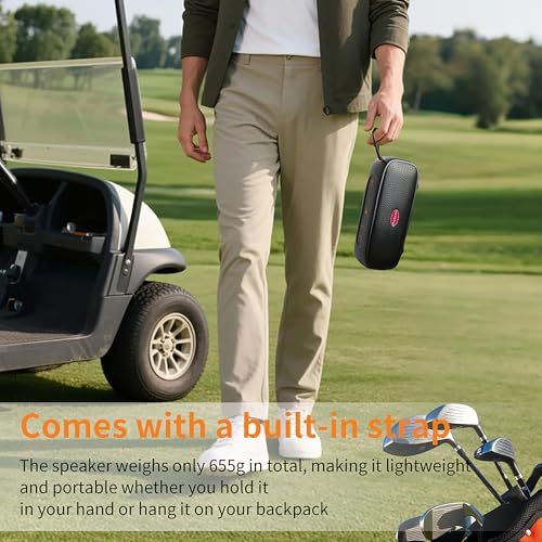 MAGOLFIN Golf Cart Speaker, 40W Dual-Sided 5000mAh Magnetic Bluetooth Speaker for Golf Cart with Premium Sound, IPX7 Waterproof Golf Cart Accessories, Ideal Golf Gifts for Men - Image 5