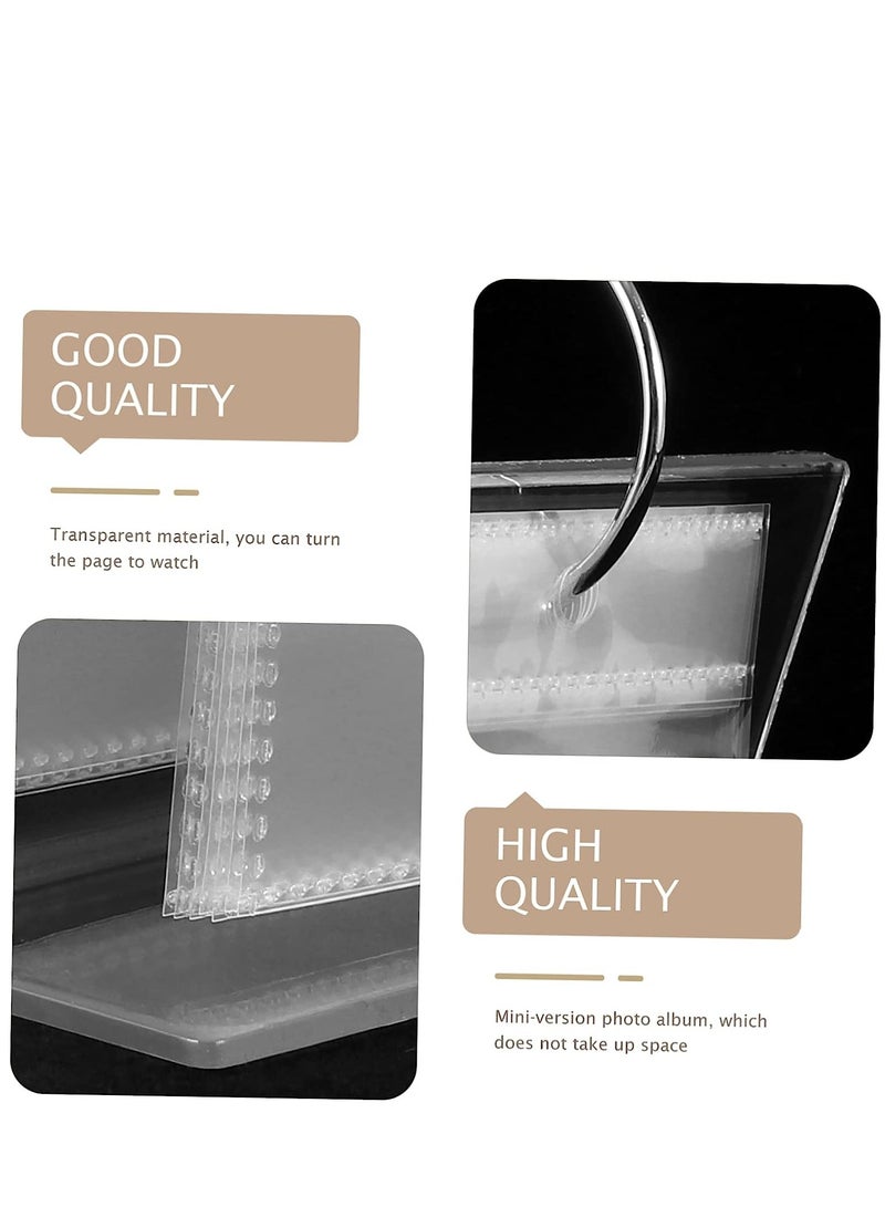 SOLARAE Photo Album Decoration for Home Top Acrylic Flip Scrapbook Anniversary Pictures Memory Household Color Calendar Decorative Holder Collection Standing Table Transparent Desk Photo Album - Image 4