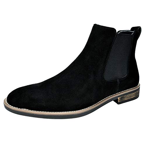 Bruno Marc Men's Suede Leather Chelsea Ankle Boots,Size 7.5,Black,URBAN-06 - Image 1