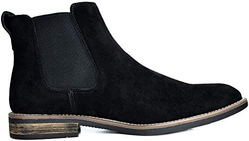 Bruno Marc Men's Suede Leather Chelsea Ankle Boots,Size 7.5,Black,URBAN-06 - Image 3