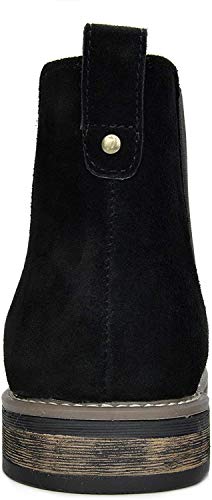 Bruno Marc Men's Suede Leather Chelsea Ankle Boots,Size 7.5,Black,URBAN-06 - Image 5