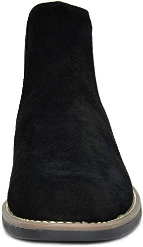 Bruno Marc Men's Suede Leather Chelsea Ankle Boots,Size 7.5,Black,URBAN-06 - Image 4