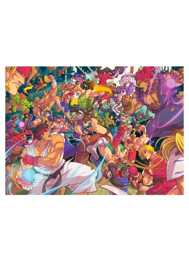 توينك لعبة أحجية الصور المقطوعة Street Fighter Time For Battle المكونة من 1000 قطعة للكبار | ألعاب وأنشطة تعليمية تنموية، ومجموعات بناء لتشجيع اللعب الإبداعي | 28 × 20 بوصة  - Image 1