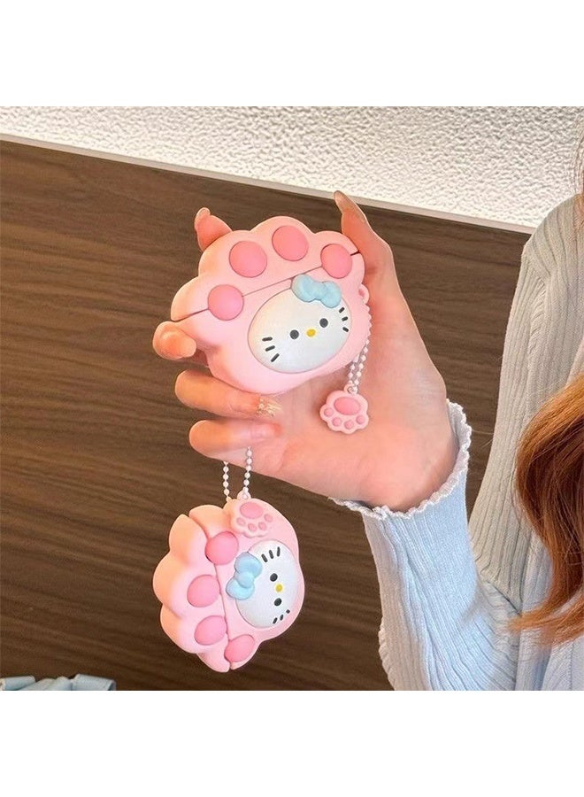 Sanrio Airpods pro/pro2 Case, Cute Case, with Keychain for Men Women Soft Silicone Protective Cover Case for Airpods pro/pro2 Case, Cute Case  - Image 4