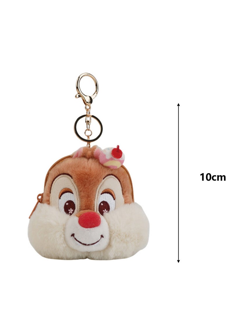 10cm Cute Plush Texture Coin Purse, Key Pendant, Bag Pendant Decoration, Suitable For Children'S Toy Gift (Little Squirrel 2) - Image 2