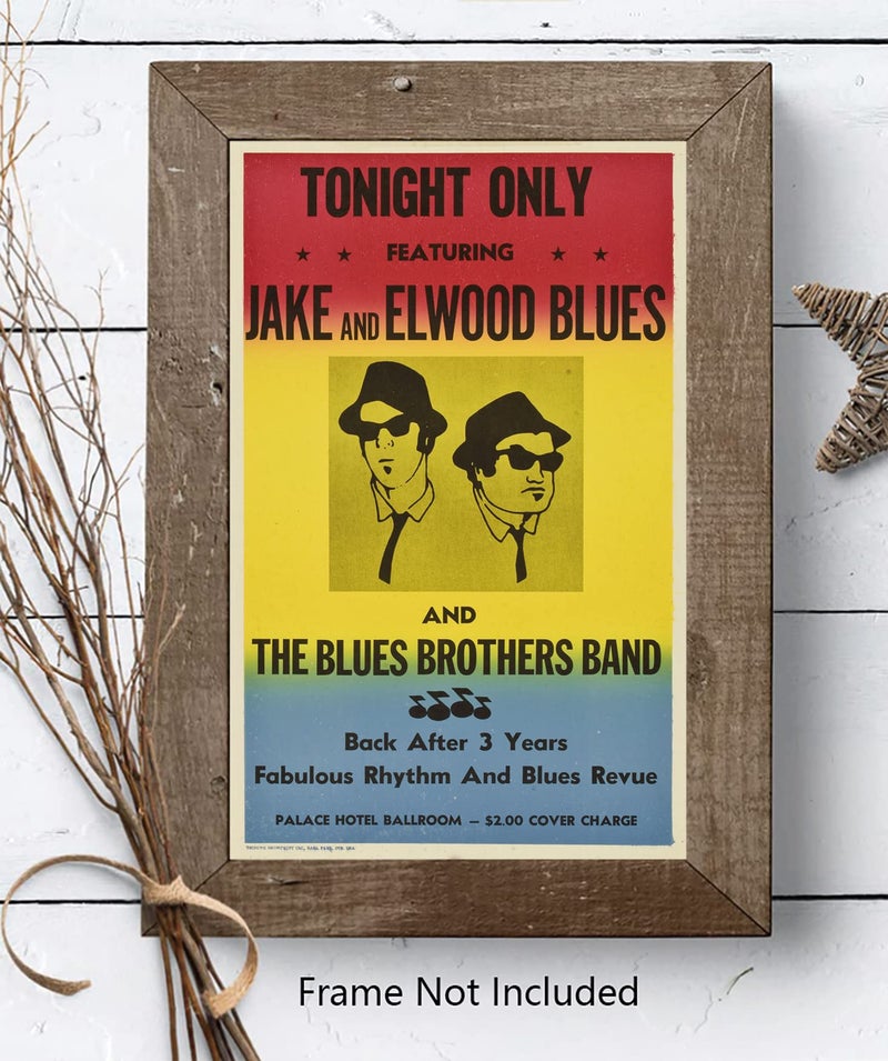 FatCat Wall Graphics XIHOO The Blues Brothers in Concert Poster Frameless Gift 12"x 18" (30cm x 46cm) - Image 4