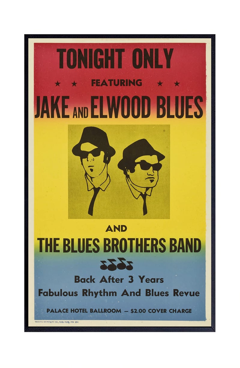 FatCat Wall Graphics XIHOO The Blues Brothers in Concert Poster Frameless Gift 12"x 18" (30cm x 46cm) - Image 2