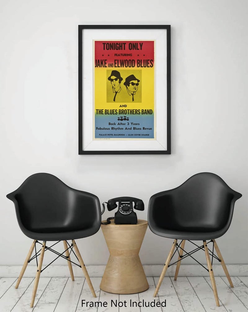 FatCat Wall Graphics XIHOO The Blues Brothers in Concert Poster Frameless Gift 12"x 18" (30cm x 46cm) - Image 5