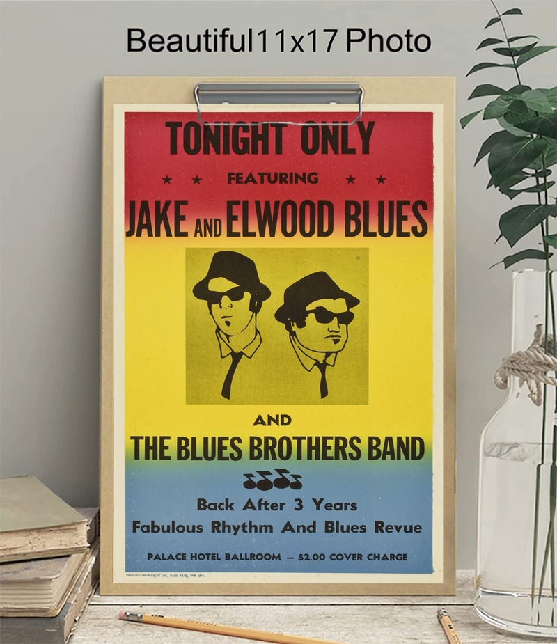 FatCat Wall Graphics XIHOO The Blues Brothers in Concert Poster Frameless Gift 12"x 18" (30cm x 46cm) - Image 3