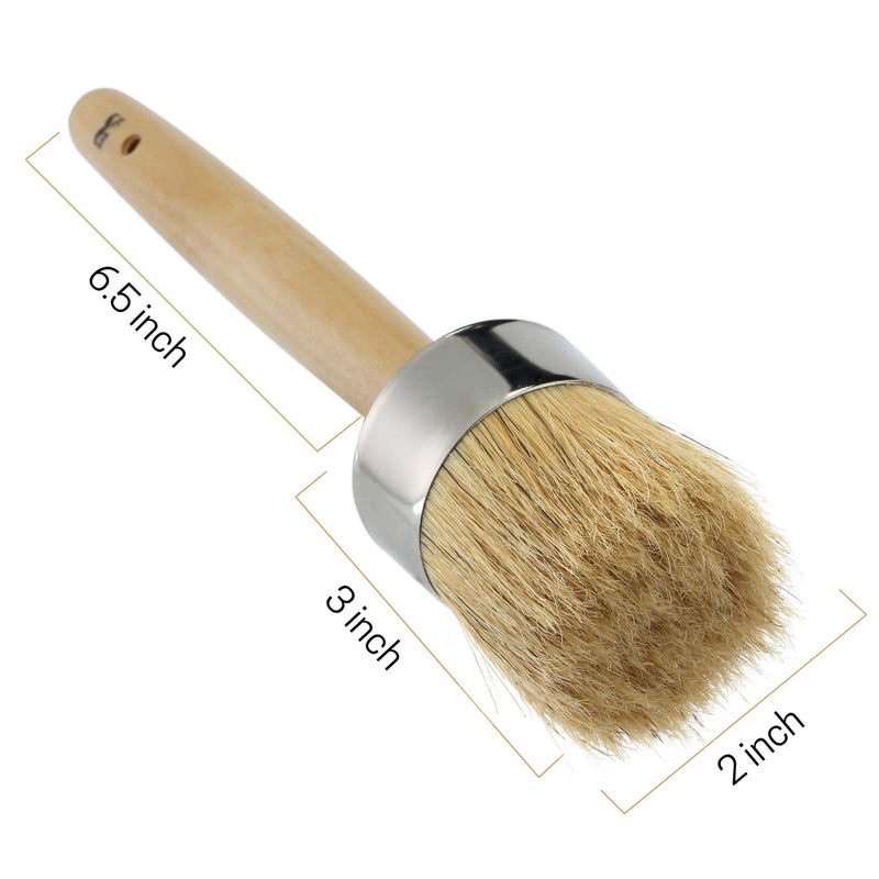 Mr. Pen- Chalk Paint Brush, 2 Inch, Wax Brush, Round Paint Brush, Wax Brush, Chalk Paint Brushes for Furniture, Chalk Paint Brushes, Wax Brush Chalk Paint, Furniture Paint Brush, Chalk Brush - Image 2