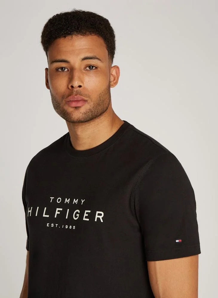 تومي هيلفيغر Logo Crew Neck T-Shirt