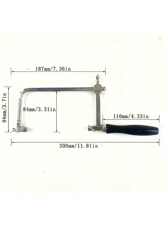 Portable Wire Saw With 2 Saw Blades Manual Precision Cutting Tool For Woodworking - Image 5