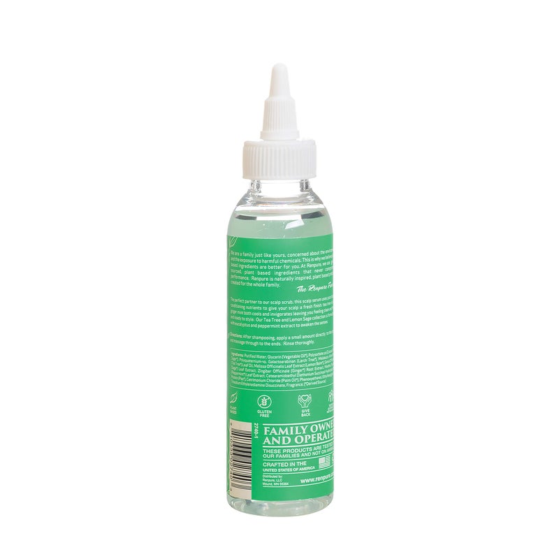 Renpure Plant-Based Beauty Tea Tree Lemon Sage Refreshing Moisture Scalp Serum, 4 Fluid Ounces - Image 2