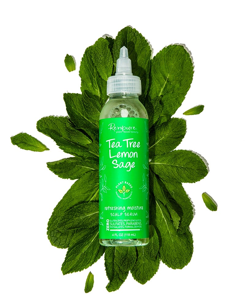 Renpure Plant-Based Beauty Tea Tree Lemon Sage Refreshing Moisture Scalp Serum, 4 Fluid Ounces - Image 3