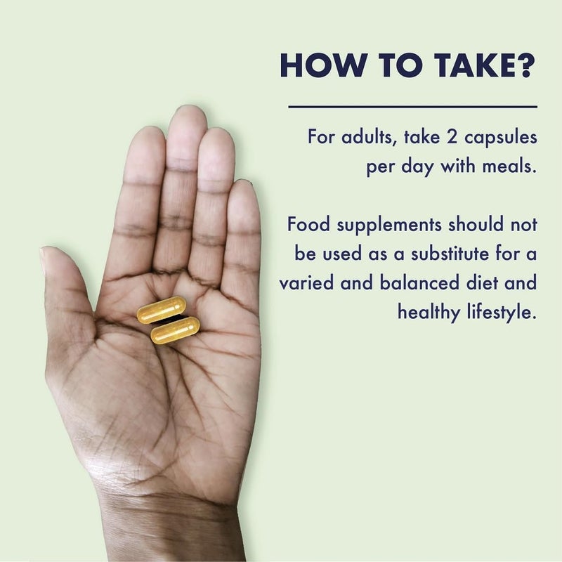 Higher Nature Turmeric Capsules High Strength Powerful Support Tumeric Curcumin Supplement Vegan 60 Capsules - Image 4