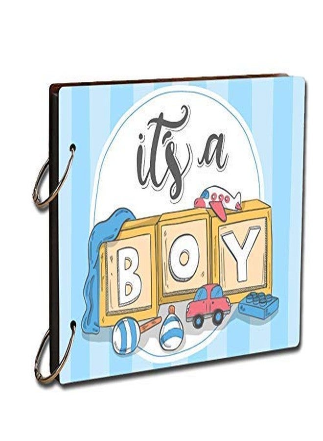 LADECOR Design Unique Wooden Cover Photo Albums Crafts Scrapbook for Loved One Birthday Gift Aniversary Gift (9 inch x 6.5 inch) - Image 1