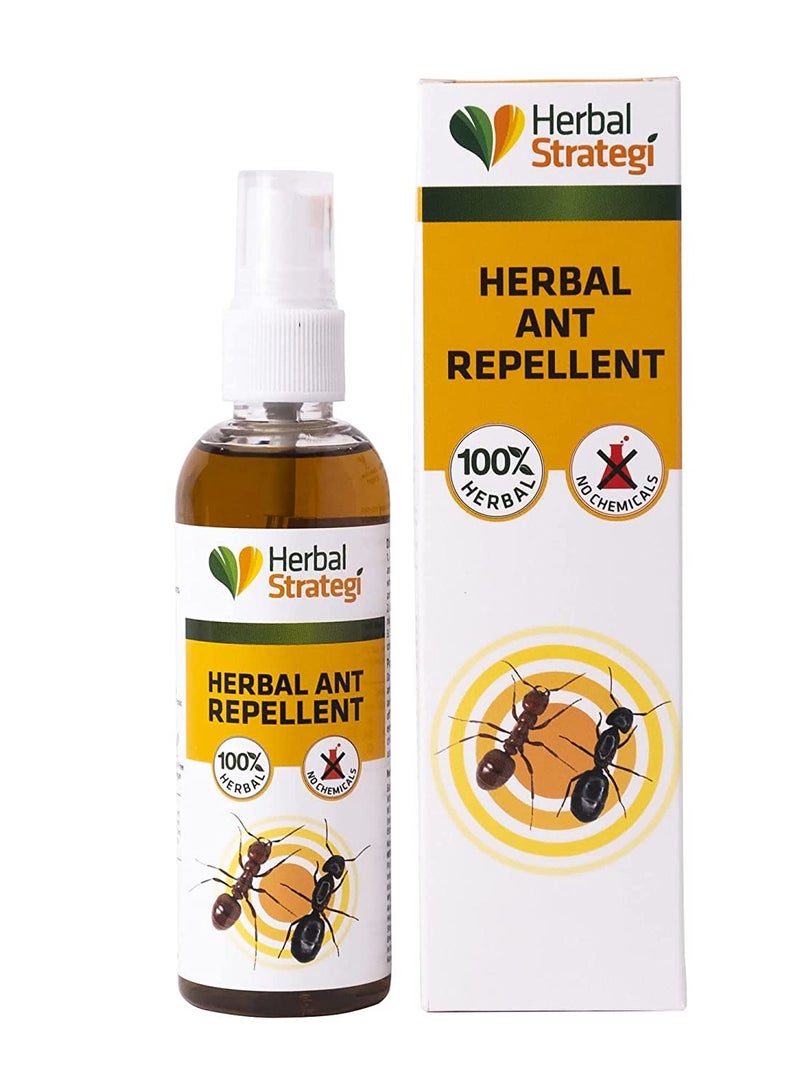 Herbal Strategi Herbal Strategi Ant Repellent Room Spray with Lemongrass Cedarwood & Neem Safe for Skin & Plant 100Ml