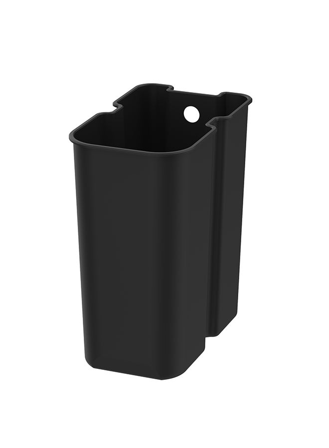 ايست من نون سلة مهملات نحيفة من الفولاذ المقاوم للصدأ سعة 5 لتر مع غطاء يغلق بصمت وسطح مقاوم لبصمات الأصابع للحمام، فضي - 15.2x27.5x27.8 سم - Image 5