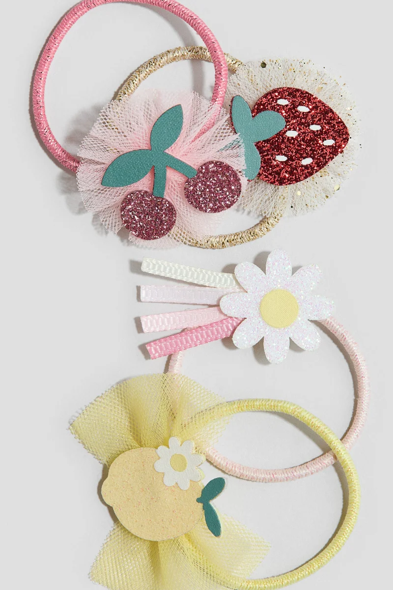 اتش اند ام ربطات شعر بشكل فيونكة - 4 قطع