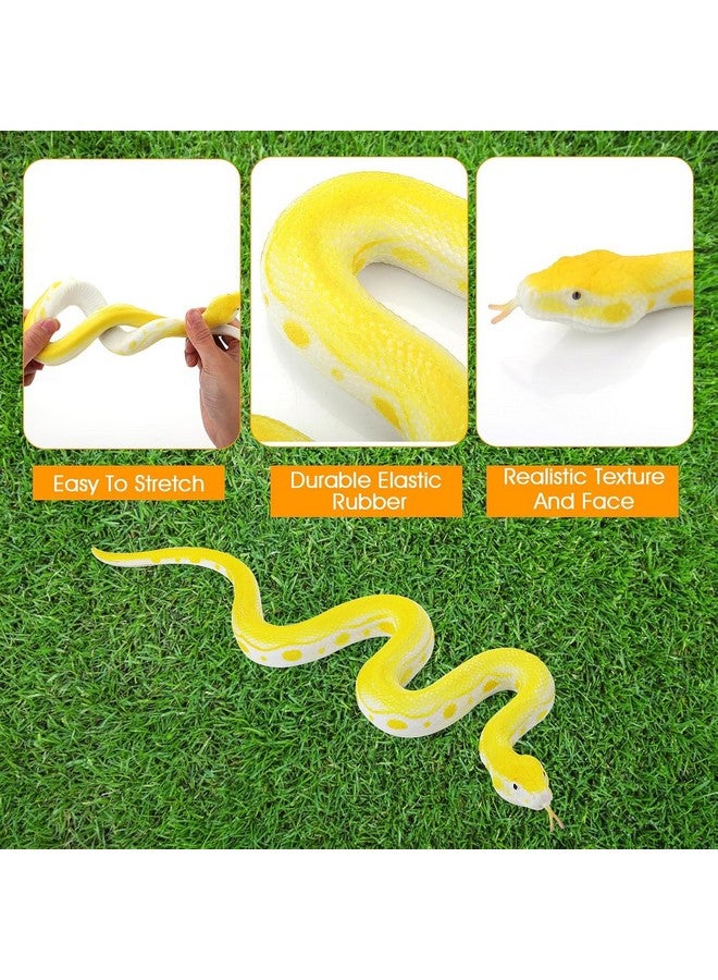 SUPER TOY Rubber Snake Toy for Kids Realistic Snake Prank Toy for Fun Scary Outdoor Play Snake Toys for Parties and Decorations - Image 5