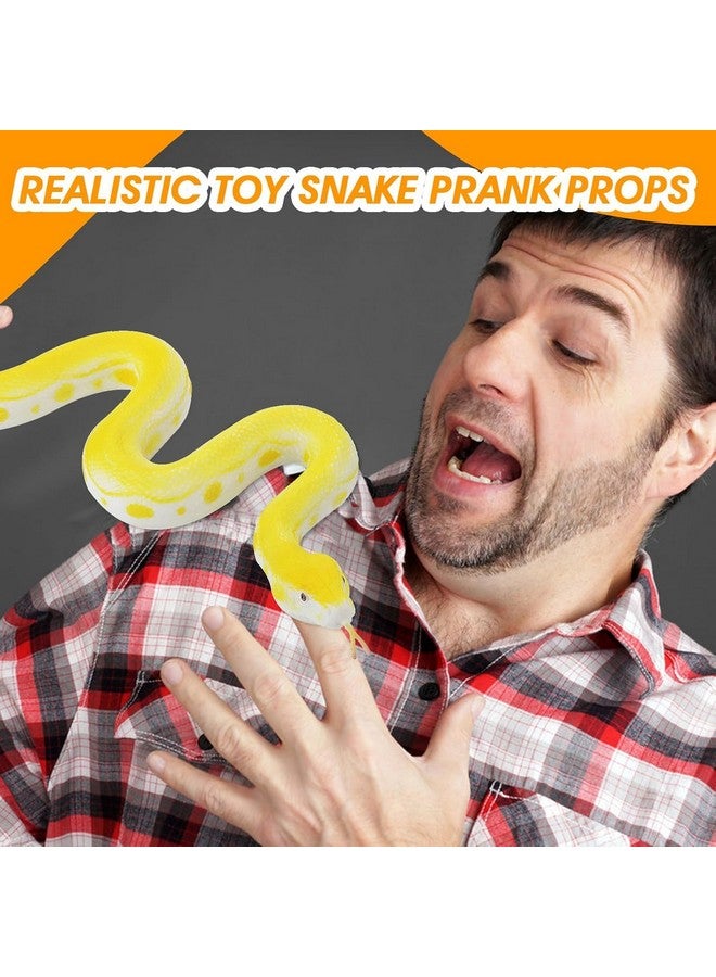 SUPER TOY Rubber Snake Toy for Kids Realistic Snake Prank Toy for Fun Scary Outdoor Play Snake Toys for Parties and Decorations - Image 3