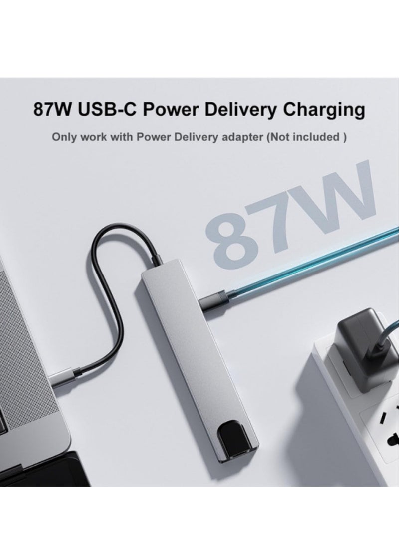 NEW 8-in-1 USB C Hub Docking Station - Type C Hub with HDMI 4K@60Hz, Ethernet, and Power Delivery