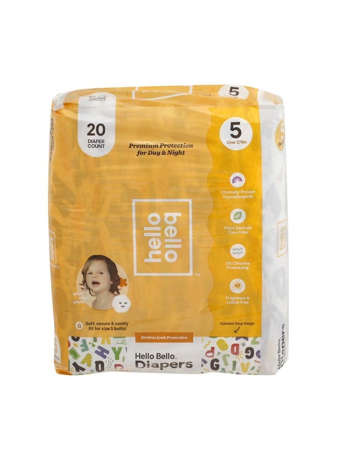 Hello Bello, Hello Bello Diaper Alpha Size 5, 20 Count