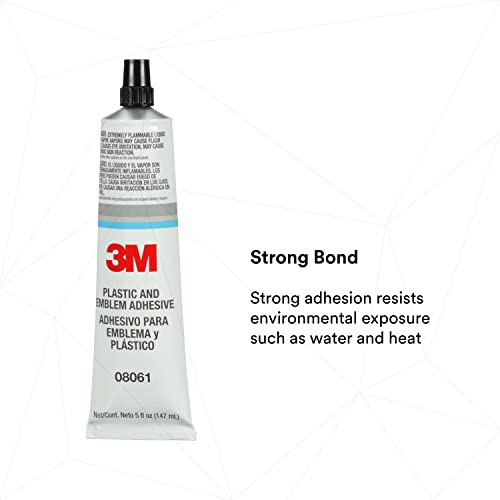 3M 3M Plastic and Emblem Adhesive, 08061, 5 oz Tube - Image 2
