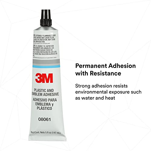 3M 3M Plastic and Emblem Adhesive, 08061, 5 oz Tube - Image 3