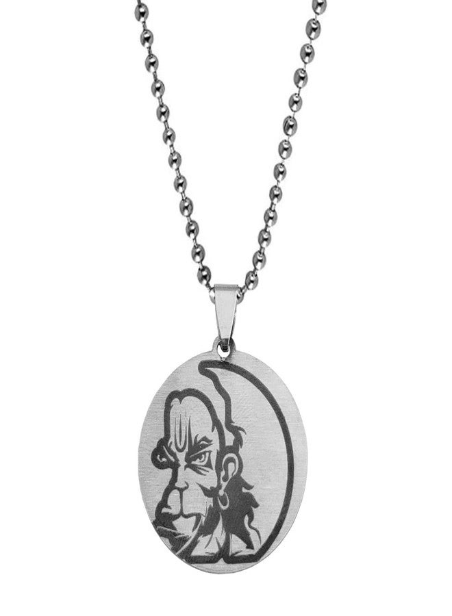 AFH Lord Mahabali Angry Hanuman Sankat Mochan Religious stainless Steel Necklace Pendent for Men, Women - Image 2