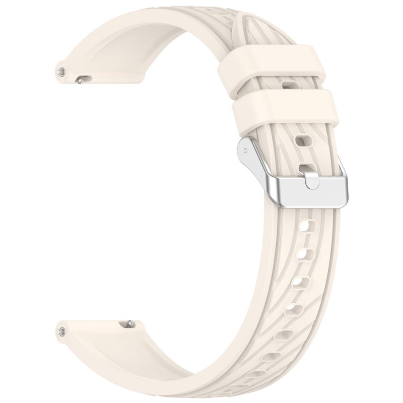 S-TOP For Garmin Forerunner 55 Stripe Texture Silicone 20mm Watch Band(Starlight) - Image 2