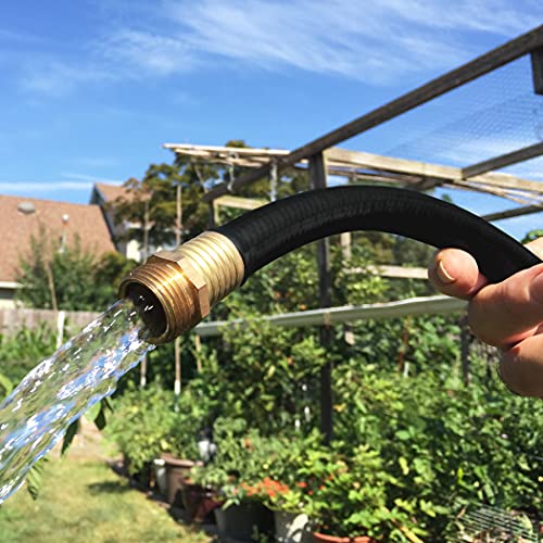 Flexon PH5825CN Premium Rubber Garden Hose, 25ft, Black - Image 3