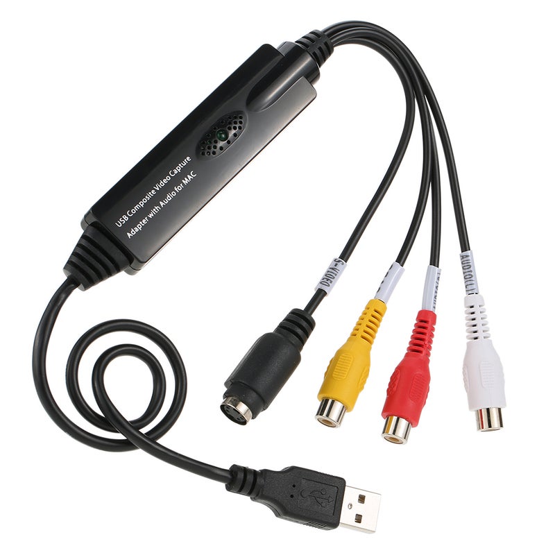 بطاقة محول ومسجل ومصادر لالتقاط الفيديو والصوت USB لنظام MAC OS 10.4 - 10.12 لآلات التصوير المسجلة وأشرطة VHS وأجهزة تسجيل الفيديو (VCR) والأقراص المضغوطة (DVD) ومجموعات التلفزيون - Image 2