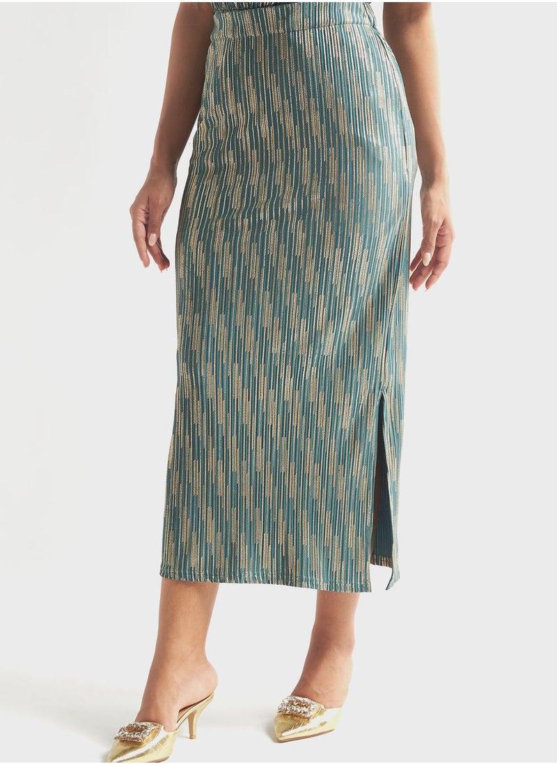 FAV Side Slit Printed Skirt  - Image 1