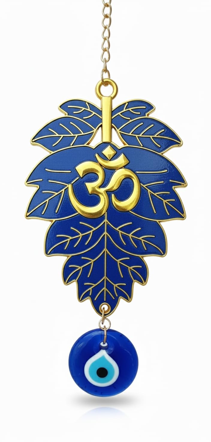 ARTISKRITI Om Evil Eye Hanging Nazar Battu for Home Entrance Decoration, House Main Door Decor Hanging Decorative Items, Feng Shui Items for Good Luck, Housewarming Gifts - Image 5