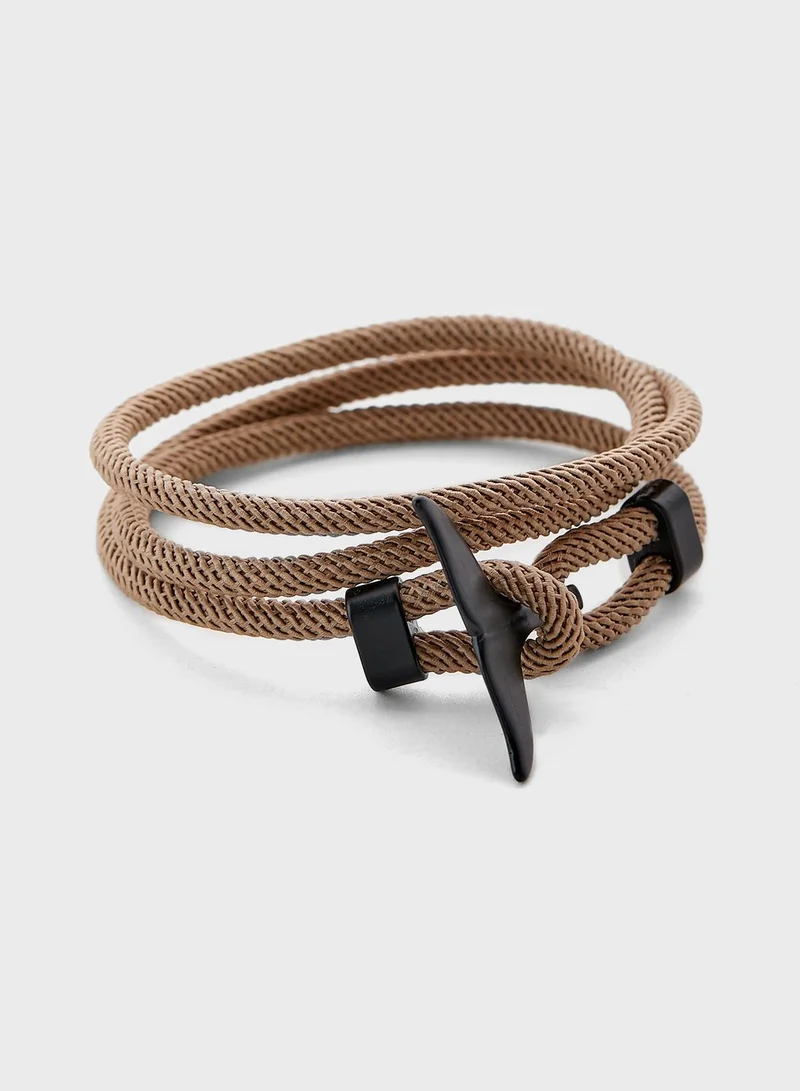 Seventy Five Whale Tale Wrap Around Bracelet