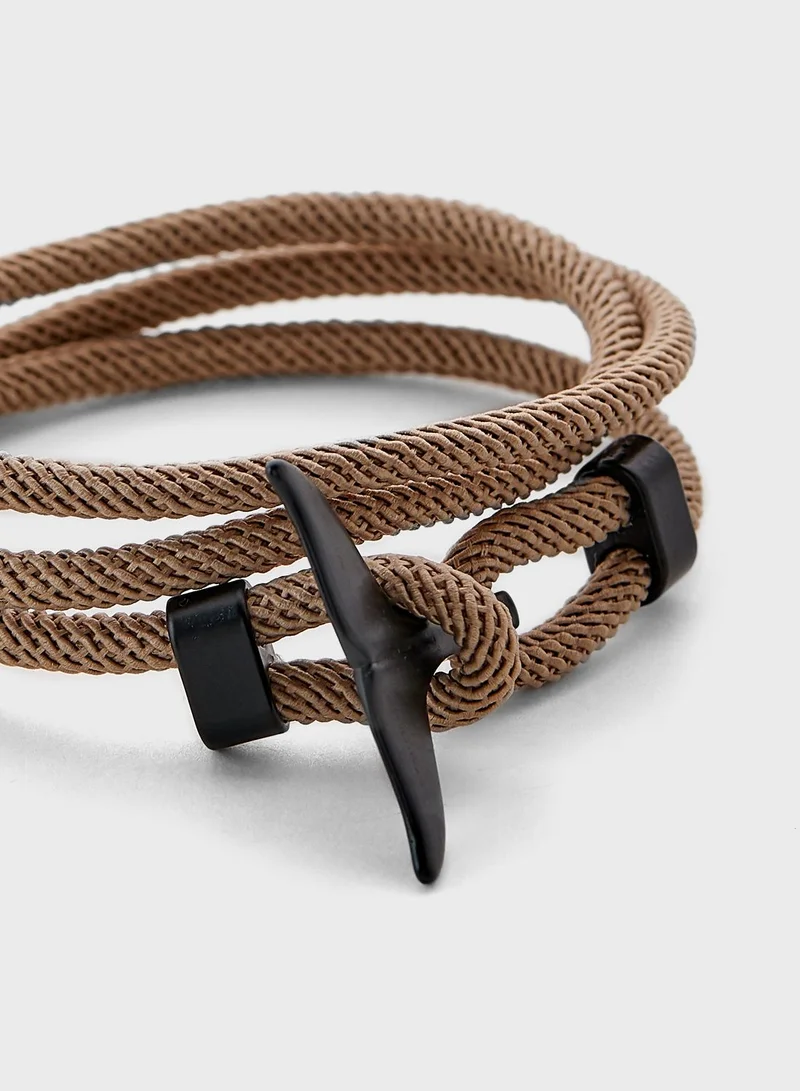 Seventy Five Whale Tale Wrap Around Bracelet