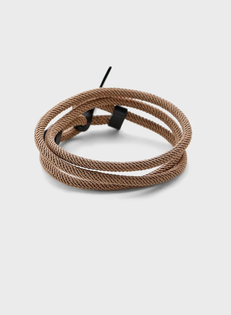 Seventy Five Whale Tale Wrap Around Bracelet