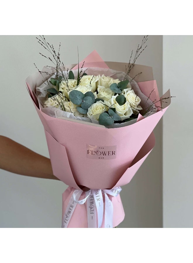 Generic White Pleasure Fresh Flowers 