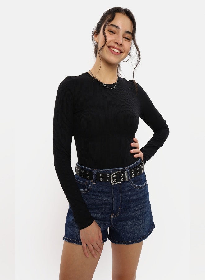 American Eagle AE Long-Sleeve Crew Neck Bodysuit - Image 1